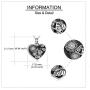 ONEFINITY Sterling Silver Sunflower Cremation Urn Necklaces for Ashes Heart Memory Jewelry for Women Gift