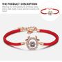 PRETYZOOM Chinese New Year Bracelet Red Rope Bracelet 2021 Year of Ox Bracelet Zodiac Sign Ox Bracelet Woman Jewelry Gift