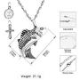 XIUDA Fish Urn Cremation Necklace for Ashes Fishing Locket Ashes Holder Keepsake Cremation Memorial Pendant Jewelry