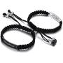 Personalized Cutomize Braided Rope Couples Bracelets for Him and Her Relationship Distance Yinyang Mutual Attraction Bracelets for Couple Bestfriend