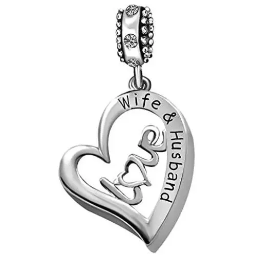 JMQJewelry Wife Husband Love Heart Birthstone Beads Charm For Bracelets Valentines Christmas Mothers Day Women Girls Jewelry JMQJewelry Wife Husband Love Heart Birthstone Beads Charm For Bracelets Valentines Christmas Mothers Day Women Girls Jewelry