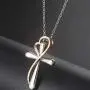 Jude Jewelers Platinum Plated Christian Cross Heart Charm Church Prayer Wedding Statement Necklace Jude Jewelers Platinum Plated Christian Cross Heart Charm Church Prayer Wedding Statement Necklace