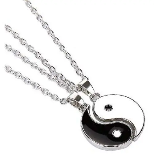 Yinyang Bff Couples Pendant Necklace Chain for Women Mens Personalized Matching Puzzle Diagrams Best Friend Necklaces Gifts for Girlfriend Valentines Birthday Yinyang Bff Couples Pendant Necklace Chain for Women Mens Personalized Matching Puzzle Diagrams Best Friend Necklaces Gifts for Girlfriend Valentines Birthday