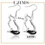 UJIMS Wolf Lover Gift Wolf Drop Dangle Earrings with Cubic Zirconial Charm Birthday Day Jewelry for Girlfriend Wife