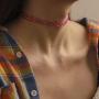 Relbcy Choker Necklace Set Colorful Henna Tattoo Girl Pack Stretch Elastic Necklace Jewelry Accessories for Women and Girls(12 pcs)