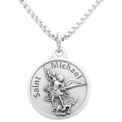 Rosemarie Collections St Michael Pendant Necklace Patron Saint of Police Officers