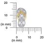 Pretty Jewels Diamond Flip Flop Pendant Slipper Beach Sandal Fancy Pendant 0.07 cttw Diamonds 925 Sterling Silver