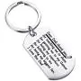 BEKECH Hockey Dad Gifts Ice Hockey Keychain Sport Dad Thank You Gift Dear Dad Thank You for Teaching Me to Skate Fathers Day Hockey Gifts for Dad from Daughter Son