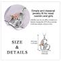 Owl Necklace Sterling Silver Rose Gold Love Heart Owls Pendant Necklace with Girl Jewelry Gifts for Women Teen
