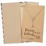 Quan Jewelry Music Note Treble Clef Necklace, Musical Jewelry Gifts for Women with Greeting Card