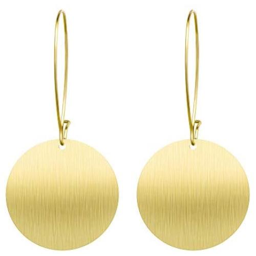 Jertom 14K Gold Plated Stud Earrings, Drop Dangle Long Earrings, Fashion Jewelry for Women Girls