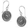 Silverline Jewelry - 925 Sterling Silver Delicate Dangle Hook Earrings, Filigree Peace Love/Evil Eye/Dream Catcher/Yin and Yang Wave Symbol Earrings