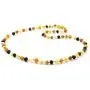 TipTopEco Raw Baltic Amber Adult Necklace - 21.5 Inches Long - Unpolished Multicolor Beads (Mix, 21.5) TipTopEco Raw Baltic Amber Adult Necklace - 21.5 Inches Long - Unpolished Multicolor Beads (Mix, 21.5)