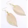Kermele Long Gold Leaf Pendant Necklace and Earrings Jewelry Set - Nice Gifts for Women Girls