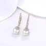 Elegant 18K Gold Diamond Cubic Zirconia Pearl Drop Dangle Earrings For Women Girls Wedding Studs Leverback Elegant 18K Gold Diamond Cubic Zirconia Pearl Drop Dangle Earrings For Women Girls Wedding Studs Leverback