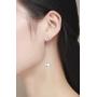 SBLING Platinum-Plated Drop Earrings Made with Swarovski Crystals (4.25 cttw)-Gifts for Women/Girls