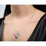 Lola Bella Gifts and Spirit Lala Cardinal Cremation Urn for Ashes Pendant Necklace with Red Feathered Soul Poem Card Gift Box Grief Memorial