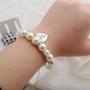 MAOFAED Sister  in Law  Bracelet, Pearl Bracelet, Wedding Gift for Sister,Mother in Law  Wedding Jewelry