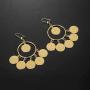 Islam Muslim Ancient Coins Earrings Gold Color Arab Money Sign Turkish Earring Middle Eastern Oman Jewelry