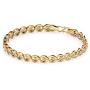 CaratLane Juana Leaf Linked Bracelet in 22 K Yellow Gold with Jewelry Gift Box