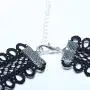 TseanYi Wide Lace Choker Necklace Hollow Black Lace Collar Necklace Elastic Wide Clavicle Necklace Chain Fashion Jewelry for Women and Girls (Black)