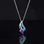 CiNily Heart Pendant Necklace 14K White Gold/Rose Gold Plated Opal Jewelry for Women Girls CiNily Heart Pendant Necklace 14K White Gold/Rose Gold Plated Opal Jewelry for Women Girls