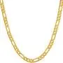 Lifetime Jewelry 4mm Figaro Chain Necklace 24k Gold Plated for Men Women & Teens Lifetime Jewelry 4mm Figaro Chain Necklace 24k Gold Plated for Men Women & Teens