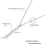 Sllaiss 925 Sterling Silver Bar Necklace For Women Girls Plain Vertical Engravable Pendant Necklace Mothers Day Birthday Jewelry Gift