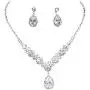 UDORA Crystal Necklace Earrings Bracelet Jewelry Sets for Bridal Bridesmaid Wedding Party UDORA Crystal Necklace Earrings Bracelet Jewelry Sets for Bridal Bridesmaid Wedding Party