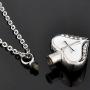 SexyMandala Religious Cross Memorial Urn Necklace for Ashes Cremation Keepsake Pendant Funnel Fill Kit
