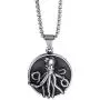 Elfasio Viking Pendant Necklace for Men Pirate Drakkar Ship Norse Sea Monster Octopus Tentacle Stainless Steel Both Sided Chain Vintage Jewelry Elfasio Viking Pendant Necklace for Men Pirate Drakkar Ship Norse Sea Monster Octopus Tentacle Stainless Steel Both Sided Chain Vintage Jewelry