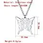 Punk Butterfly Pendant Necklace Hook Earrings Set Stainless Steel Chain Heart Necklace Dangle Earrings for Women Girls Alternative Jewelry Cool and Cute Streetwear Accessory Jewelry Set Gift Punk Butterfly Pendant Necklace Hook Earrings Set Stainless Steel Chain Heart Necklace Dangle Earrings for Women Girls Alternative Jewelry Cool and Cute Streetwear Accessory Jewelry Set Gift