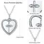 Urn Necklace, 925 Sterling Silver Cross with Infinity in Heart, Cremation Jewelry for Ashes, Forever in My Heart Human Pet Ashes Keepsake for Women, Urn Jewelry Mother Day Gift for Women with Gift Box