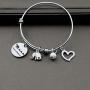 G-Ahora Mama Elephant Bracelet Keychain Necklace Mama and Baby Elephant Jewelry Elephant Gift for Mom New Mommy