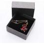 Superchic Red and Blue Enamel Chinese Dragon Necklace Embedded with Austrian Crystals and Gold Plating (Blue)