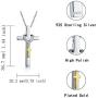 oGoodsunj 925 Sterling Silver Cross Urn Necklace Memorial Pendant Cremation Keepsake Jewelry for Ashes