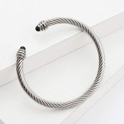 Cable Wire Cuff Bangle Bracelets for Women Dorriss Stainless Steel Adjustable Mom Wife Girls charms Jewelry With Gift Box