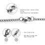 SANNYRA 2mm-7mm 16-38In Stainless Steel Rolo Chain Necklace Crude Chain Necklace for Men Women Jewelry
