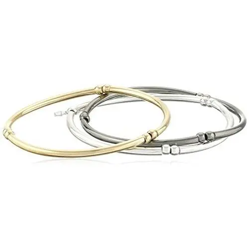 NINE WEST ''Classics Tri-Tone Trio Stretch Bracelet NINE WEST ''Classics Tri-Tone Trio Stretch Bracelet