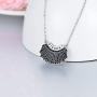 RBG Dissent Pendant Necklace Sterling Silver RBG Necklace Gifts Jewelry for Mothers Women Fans of Ruth Bader Ginsburg