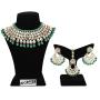 MUCH-MORE Indian Bollywood Bridal Choker Necklace Gold Plated Party Wear Ethnic Wedding Jewelry Set for Women