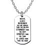 lauhonmin Niece Necklace for Women Girl Inspirational Jewelry from Uncle Aunt You are Braver Stronger Smarter Than You Think