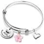 Ohana Bracelet Keychain Ohana Mean Ohana Jewelry with Hibiscus Flower Charm Gift for Women Girls