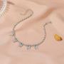 Paerma Butterfly Necklace Tennis Chain Butterfly Choker Bling Iced Cubic Zirconia CZ Gift for Girls Women Diamond Jewelry