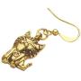 DOWAY Antique Rose Gold/Silver Plated Elegant Birman Bumlese Cat Earrings Dangle Drop Novelty Cartoon Kitten Pet Jewelry for Women Girls Charm Gift