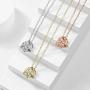 DHQH Bridesmaids Necklace GiftsCubic Zirconia Knot Pendant Bridesmaid Necklace for Women I Couldn’t Tie a Knot Without You Wedding Proposal Necklaces Jewelry(Rose Gold/Silver)