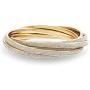 Steve Madden Glitter Design Interlocking Bangle Bracelet For Women