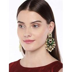 Aheli Indian Traditional Chandbali Dangle Earring Ethnic Festive Bollywood Wedding Jewelry for Women