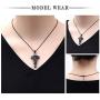 Cremation Urn Jewelry Angel Wings Cross Urn Pendant Memorial Remains Ashes Keepsake Necklace