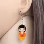 WEVENI Acrylic Japanese Kimono Girl Doll Earrings Dangle Drop Cute Jewelry For Women Girls Novelty Gifts WEVENI Acrylic Japanese Kimono Girl Doll Earrings Dangle Drop Cute Jewelry For Women Girls Novelty Gifts